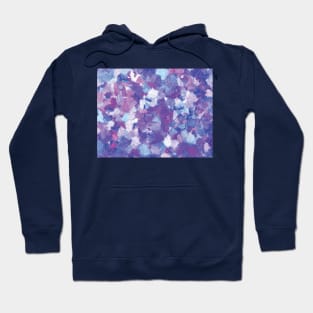 Blue and purple abstract.Blue and purple oil painting on canvas Hoodie